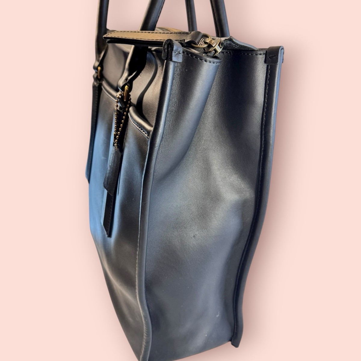 COACH Y2K Vintage Bleecker Glovetanned Leather Large Unisex Tote