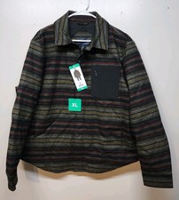 Pendleton Jacket Mens XL Wool Conway Mount Hood Olive Stripe Extra Large NWT