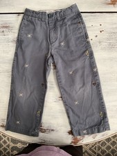 Pants Youth Size 4 Embroidered Skull Palm Trees Treasure Chest