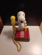 Vintage 1976 The Snoopy  Woodstock Push Button Dial Phone 14" Tall x 8" x 8"