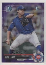 2017 Bowman Draft Chrome Purple Refractor 178/250 Alex Lange #BDC-32 4l3