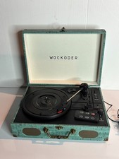 Vinyl Turntable Briefcase Record Player Speakers Suitcase Portable Travel LP