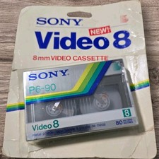 Vintage Sony Video8 P6-90 8mm Video Cassette Tape   Sealed New Old Stock
