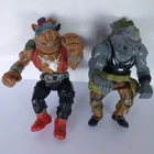 Vintage 1988 TMNT Bebop & Rocksteady Teenage Mutant Ninja Turtles Lot Playmates