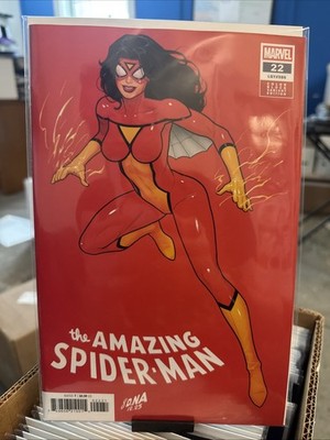 AMAZING SPIDER-MAN #22 DAVID NAKAYAMA COLOR BLOCK RED VARIANT 2026
