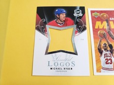 Michael Ryder Montreal Canadiens 2007 - 2008 UD The Cup Limited Logos Blank Back