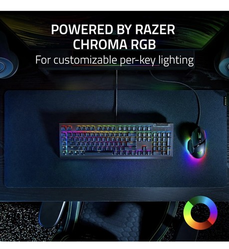 Clavier de jeu mécanique Razer BlackWidow v4 X Clicky Green Switches NEUF SCELLÉ - Photo 5/8