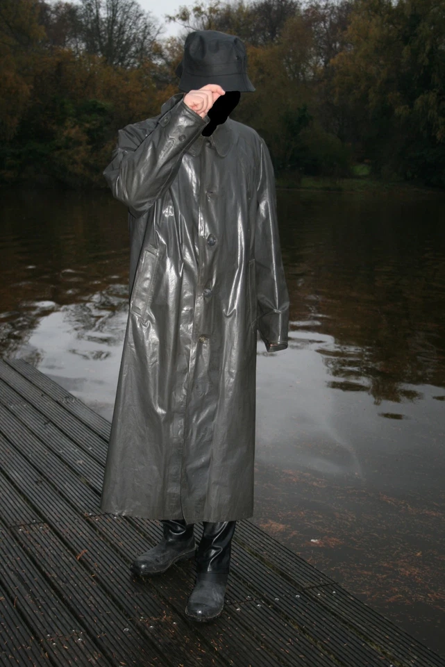 Kleppermantel Klepper Gummi Mantel Regenmantel Rubber Raincoat Coat Oilskin - Bild 3 von 4