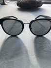 Yves Saint Laurent Klassische edle große schwarze Damen Sonnenbrille mit Etui