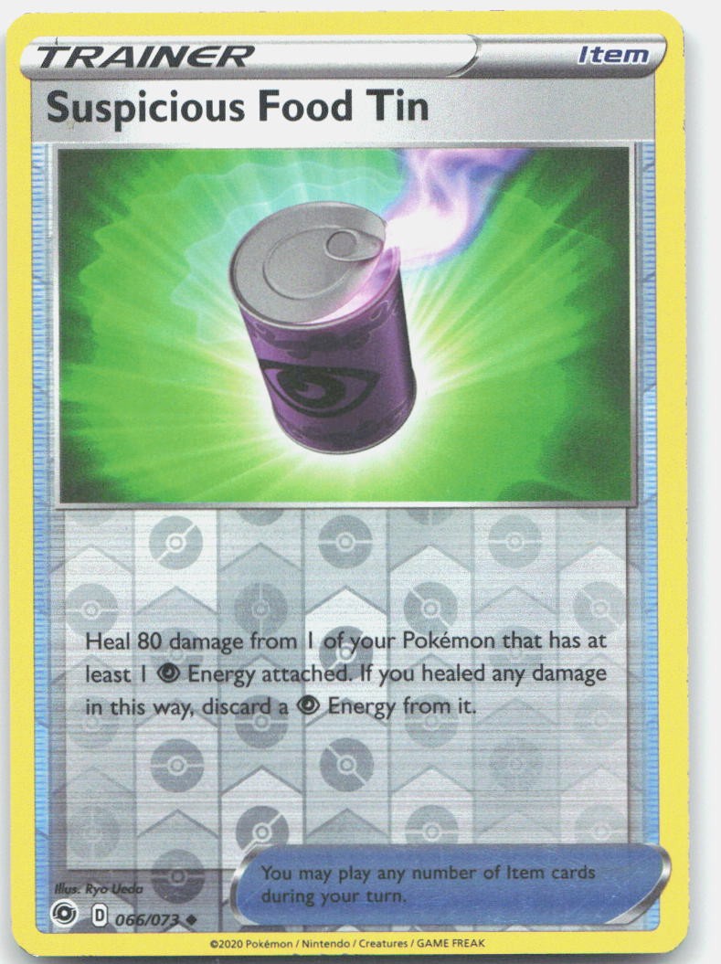 Pokemon TCG Suspicious Food Tin 66/73 Champion's Path Reverse Holo NM