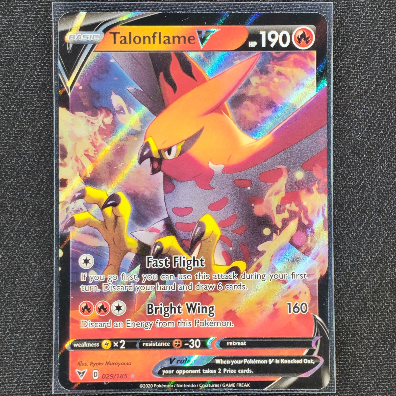 Talonflame V - 029/185 - Ultra Rare - Vivid Voltage - Pokemon Card - NM/M