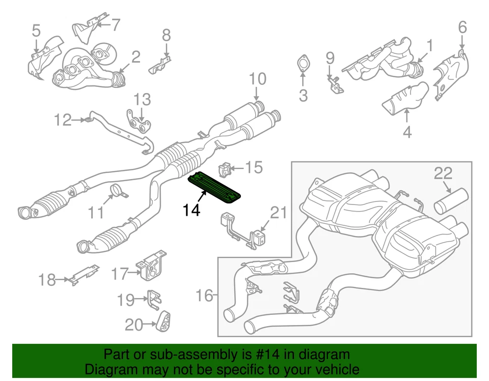 Suporte de exaustão original BMW 18-21-1-436-309 - Imagem 2 de 2