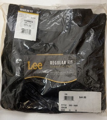 Lee Jeans Men Regular Fit. 31X32 Black