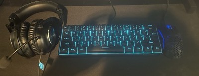 Gaming Bundle!! Logitech Headset with mic, after market Wired keyboard and Mouse