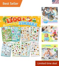 1300 Stickers for Kids, 8 Sheets Cute Animal Stickers Bulk for Classroom Crafts
