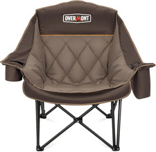 Oversized XL Camping Chair for Adults - 400Lbs Support Heavy-Duty Padded Folding