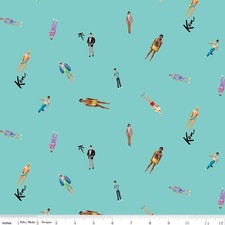 Pillowcase - Barbie  World Ken Dolls Teal Cotton