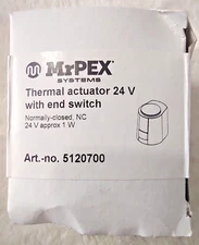 Mr-Pex System Thermal Actuator 24V 1W 5120700 w/End Switch for Under