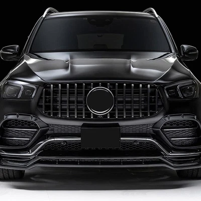 PANAMERICANA GT FRONT GRILLE GLOSS BLACK FOR MERCEDES GLE W167 C167 V167 2019-> - Image 1 of 4