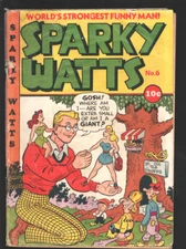 Sparky Watts #6  1947 - Publication Ent  -G - Comic Book