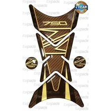 Tank Pad  mod. "Shark" for Kawasaki Z750 gold-carbon look