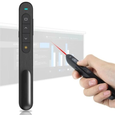 Wireless Presenter mit rotem Laser   USB Clicker & Fernbedienung 2.4G