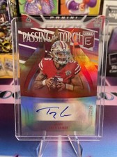2022 Donruss Elite Passing the Torch RED Lance Auto 49ers 43/49 SSP 🔥