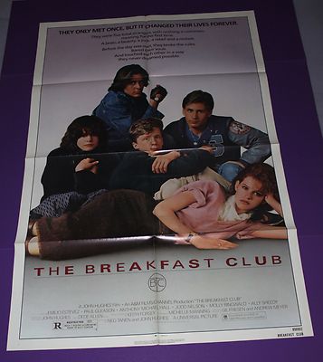 The Breakfast Club Movie Poster Original One Sheet Ebay The Breakfast Club Movie Poster Original One Sheet Ebay