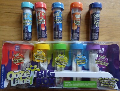 Ooze Labs Big Box of Science with 5 Additional Test Tube Labs Slime Sand Crystal