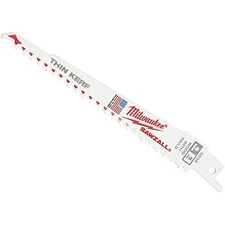 6" L Tapered Reciprocating Saw Blade, 5 pk.