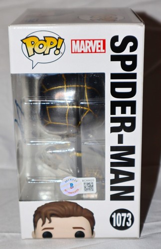 🔥 Tom Holland Firmado CHASE Brillo Oscuro Spider-Man No Way Home Funko Pop Beckett - Imagen 4 de 9