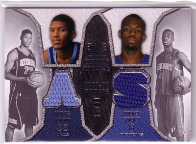 2007-08 SP Rookie Threads Dual Parallel Morris Almond/Rodney Stuckey Jersey /99