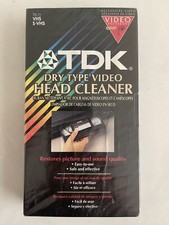 SEALED NEW TDK DRY TYPE VIDEO HEAD CLEANER