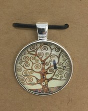 Tree of Life Round Glass Dome Cabochons 1" Bezel Pendant New Free Ship 416