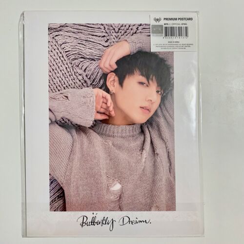 [Official] BTS Bangtan Butterfly Dream Exhibition Premium Postcard Jungkook - Picture 1 of 2