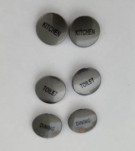 Genuine Clipsal Saturn Labelled Button Caps In Charcoal Colour . Sold per Unit. - Picture 11 of 24
