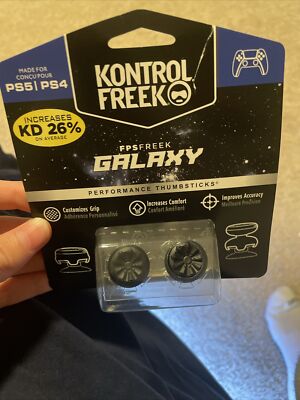 Black Galaxy Kontrol Freek 1 Mid Rise 1 High Rise PS4/PS5 Controllers Accesory