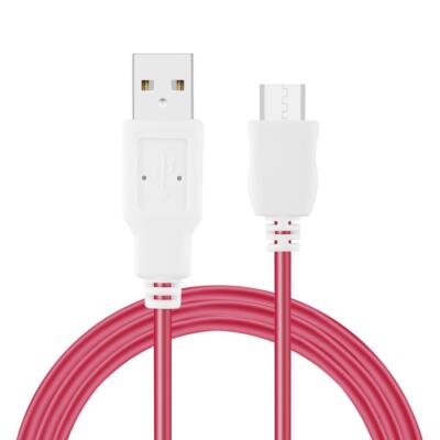 1 m Ladekabel für Fuhu Nabi DreamTab DMTab Jr XD 2S Elev8 Tablet (rot) QDE