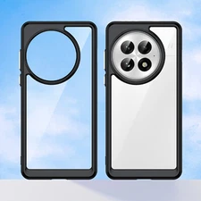 For OnePlus 13 5G, Shockproof Candy Bumper Transparent Crystal Back Cover Case