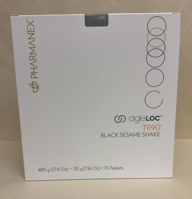 NuSkin Nu Skin Pharmanex ageLOC TR90 Black Sesame Shake 15 packets Exp: 10/2025