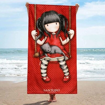 Serviette De Plage Gorjuss Santoro Gatto En Coton 70X140Cm - Photo 1/3