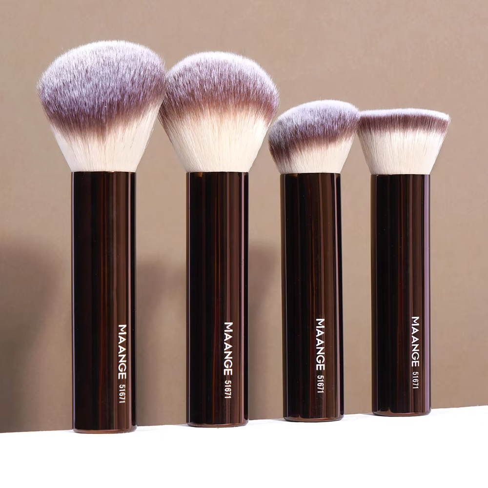 Luxe 4-Piece Makeup Brush Foundation Powder Concealer Brush Set