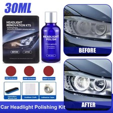 Pro Car Headlight Lens Restoration Repair Kit Polish Cleaner Cleaning Tool Usa