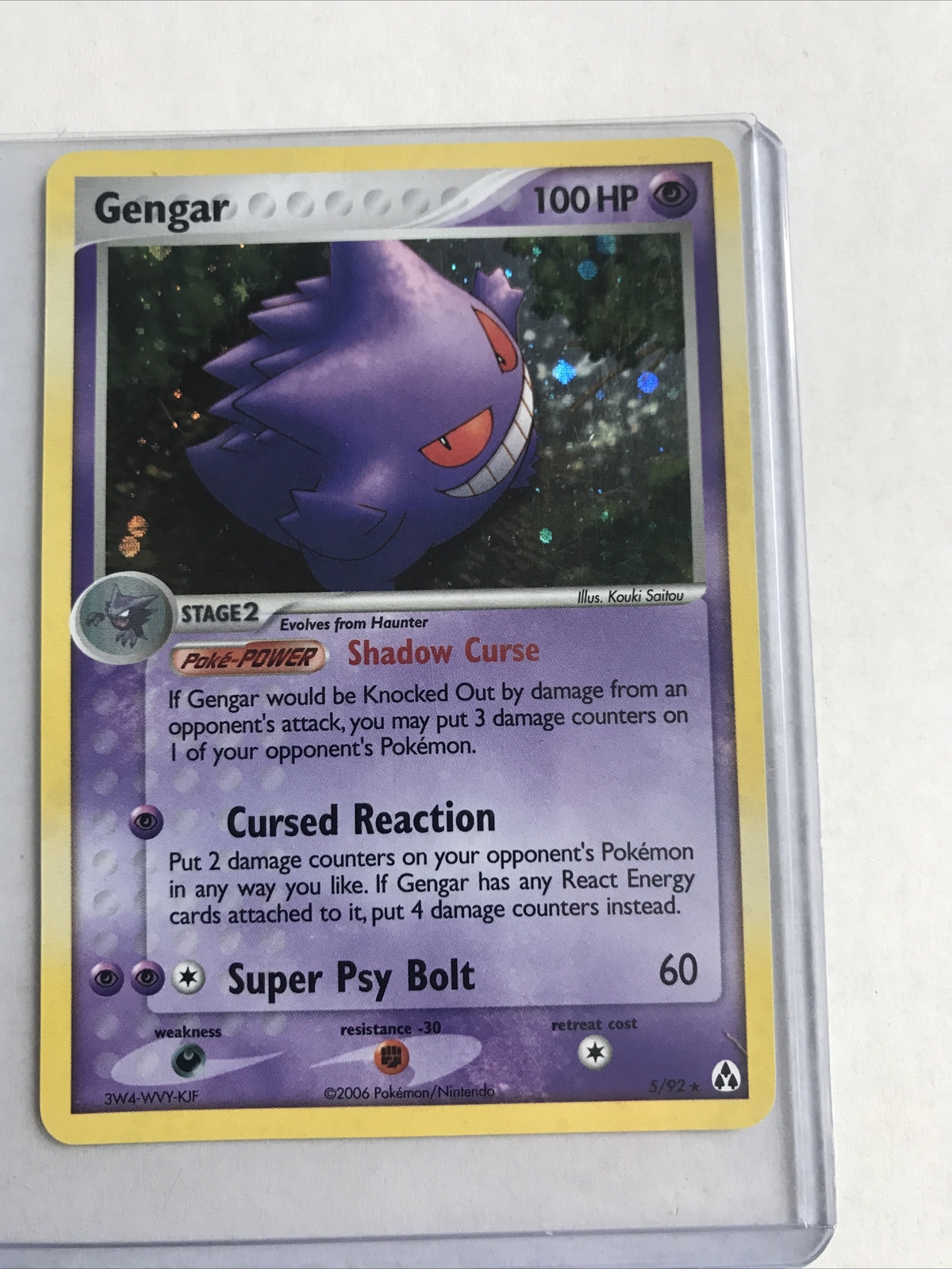 Pokemon card Gengar 5/92 reverse holo pokemon card | eBay