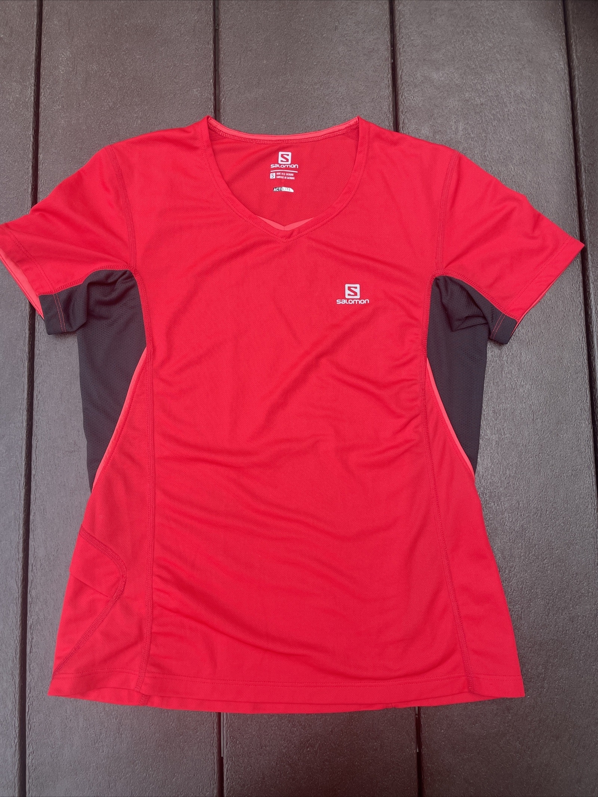 Salomon Top Donna Small Rosso Nero ActiLite