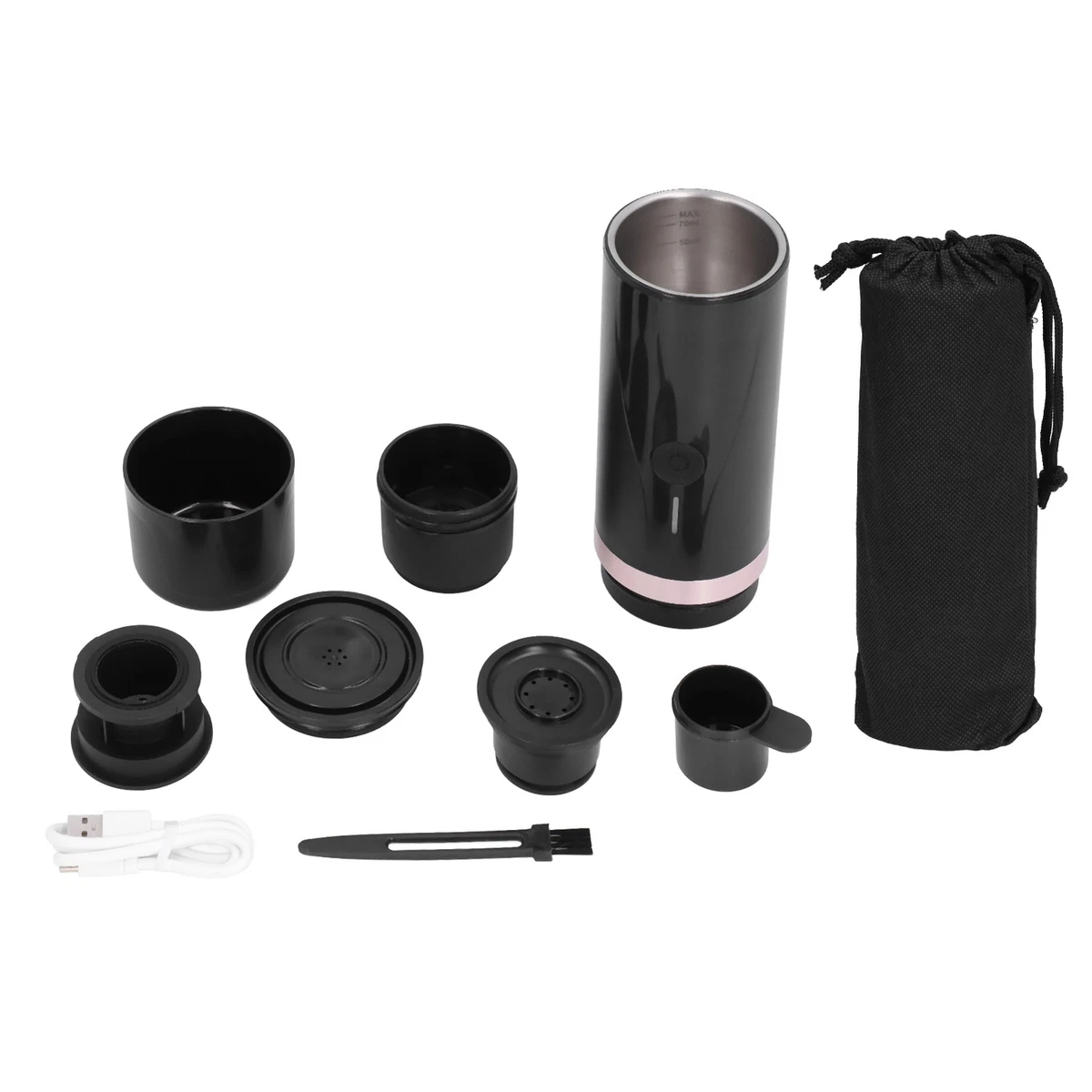 Portable coffee maker that heats clearance water