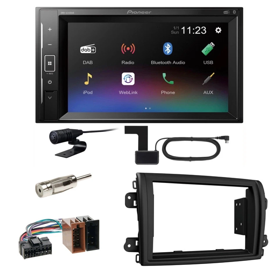Pioneer DMH-A240DAB Digitalradio Bluetooth Einbauset für Fiat Ducato 8 ab 2022 - Bild 1 von 1