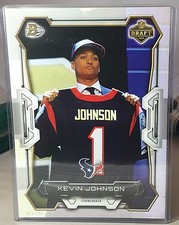2015 BOWMAN NFL DRAFT 5X7 #16 KEVIN JOHNSON HOUSTON TEXANS ROOKIE 83/199