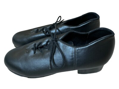 Capezio CG19 Black Cadence Teletone Tap Shoes Leather Size