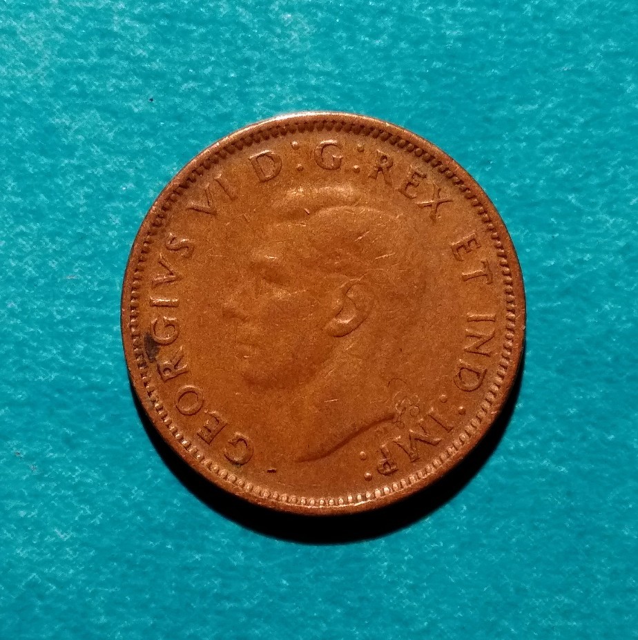 1942 CANADIAN PENNY CANADA ONE 1 CENT KING GEORGE VI 6 (MM1) | eBay